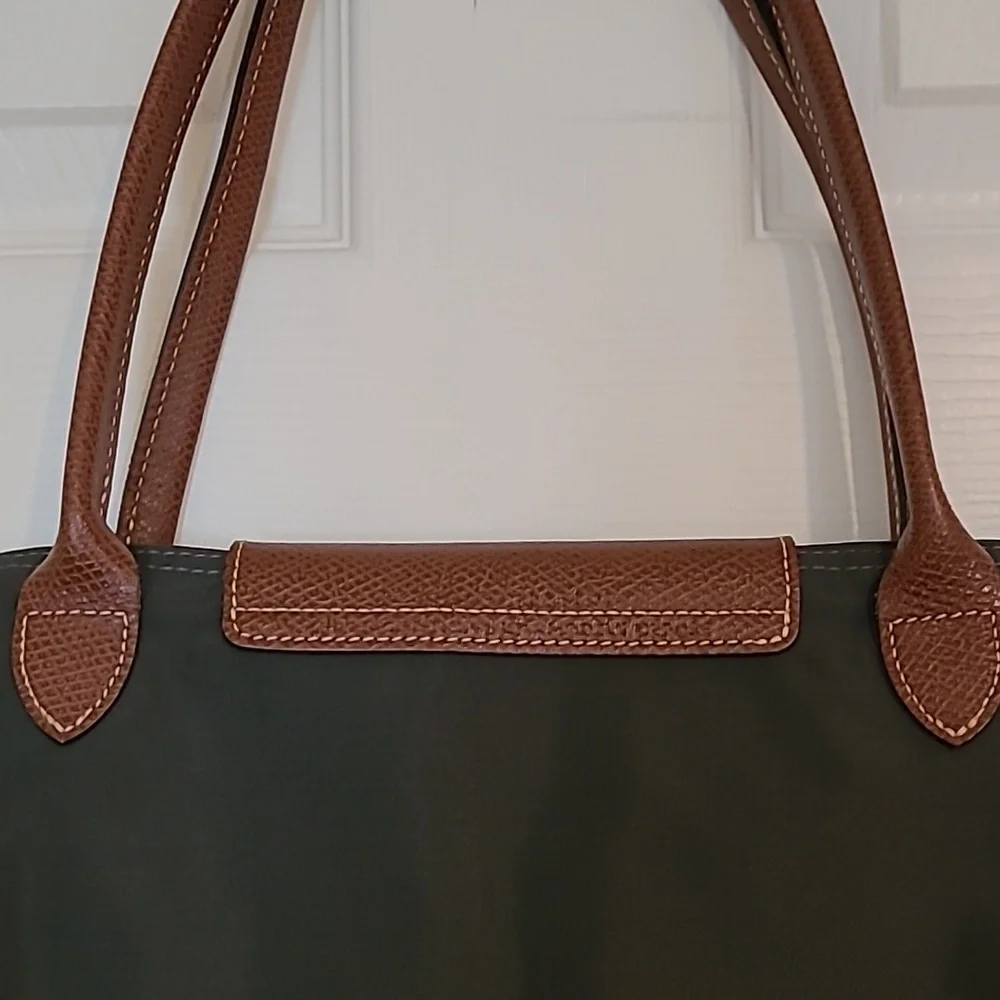 Longchamp Le Pliage Charcoal Grey Large Tote Bag - Picture 5 of 12